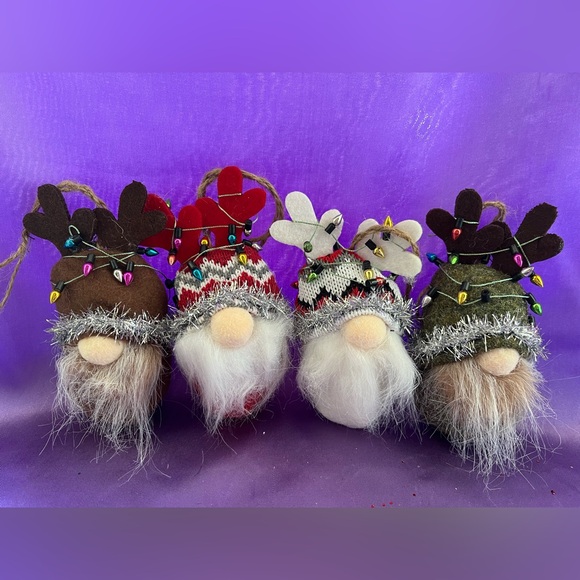 HANDMADE Christmas Antler Mini Gnome Choice of ONE Gnome - Picture 1 of 2